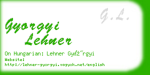 gyorgyi lehner business card